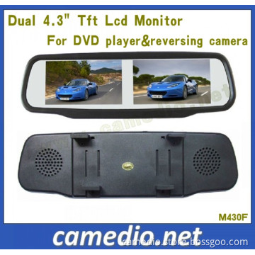Dual Screen 4.3" TFT LCD Monitor for DVD Video Player&Reversing Camera in Car